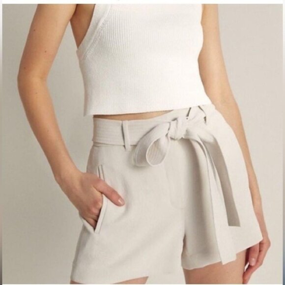 Aritzia Wilfred Belted Shorts - Picture 1 of 4